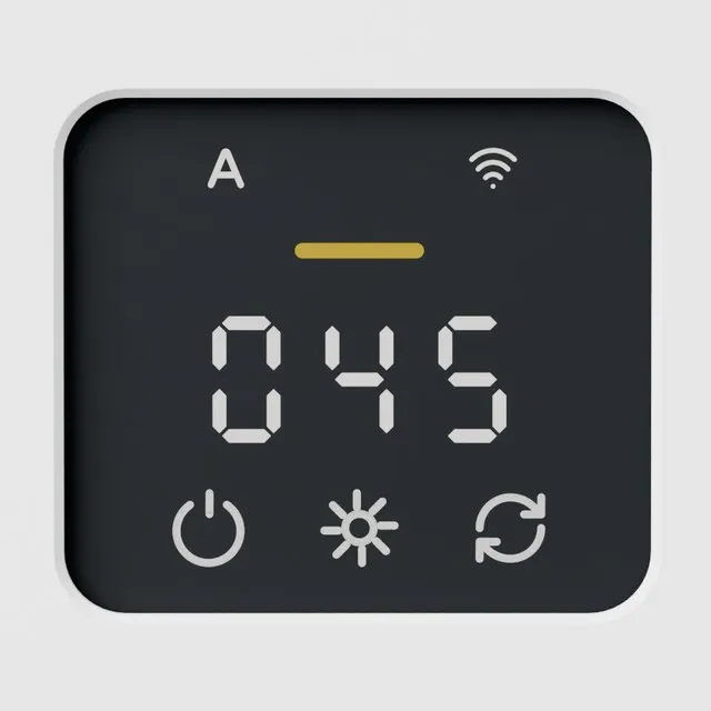 InCare Air display showing a Moderate reading